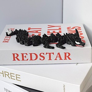 Vashine imprimé en 3D PLA venin Dragon jouets colorés dessin animé drôle créatif 30cm Dragon impression 3D figurine animaux jouets - Product Image 2