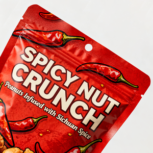 Bolsa de Plástico Laminada de Grado Alimenticio con Cierre Hermético, Impresa Personalizada, con Orificio para Colgar, para Alimentos, Nueces y Refrigerios - Product Image 4