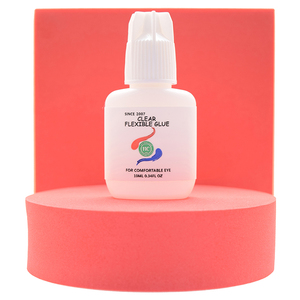 Très populaire Prix de gros Coréen 10 ml Marque privée ISO9001 Colle d'extension de cils flexible transparente - Product Image 1