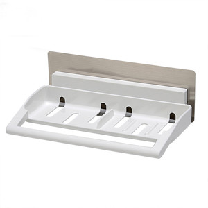 Cuarto de baño de plástico toalla titular de jabón montado en la pared jabón plato Rack Multi-funcional de almacenamiento, estan - Product Image 1