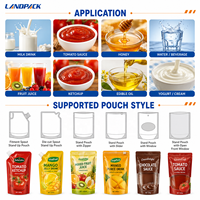 Machine d'emballage horizontale pour sachets Doypack de boissons, détergents liquides, soupes, purées de fruits et jus pour enfants