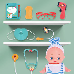 ชุดของเล่นคุณหมอสำหรับเด็ก กล่องพลาสติก ประกอบด้วยเครื่องตรวจฟังเสียงหัวใจ เครื่องเอกซเรย์ CT ของเล่นเสริมสร้างจินตนาการ - Product Image 4