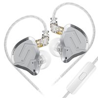 Kz Zsn Pro 2 In-Ear headphone Hifi, earbud Monitor In-Ear teknologi Hybrid profesional, earbud Stereo Bass Iem
