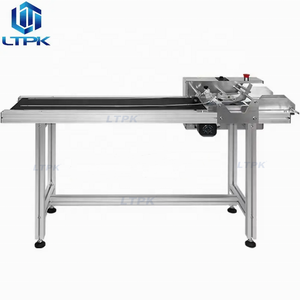 Automatic High Speed Plastic Bag Pouch <strong>Labels</strong> Paper Business Cards Paging <strong>Machine</strong> <strong>with</strong> <strong>Coder</strong> Printer Conveyor - Product Image 1