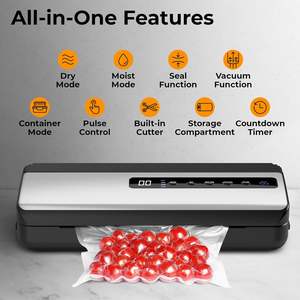 Machine à sceller sous vide portable et colorée, mini-scelleuse automatique commerciale pour la conservation des aliments (viande) - Product Image 3