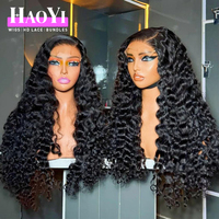 Perruque de cheveux humains naturels vietnamiens Deep Wave 13X4 HD Lace Front, sans colle, prête à porter, pré-épilée, bouclée birmane, pour femmes