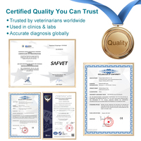 Hoogwaardige Canine CDV/CPV/CCV/GIA Ag Sneltestkit Hondenziekte Parvo Corona Giardia 4-in-1 Combo Antigeentestkit voor honden