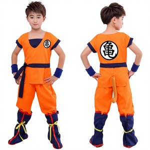 Disfraz de Cosplay de Anime al por Mayor, 2 Colores, 6 Piezas en un Conjunto, para Fanáticos de Dragon Ball Z, Son-Goku, Rey Mono, Halloween, Poliéster Transpirable - Product Image 2