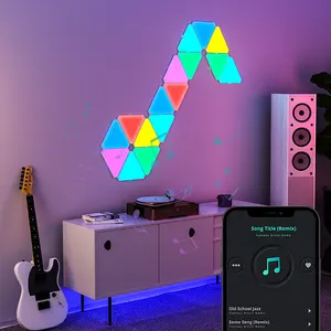 משולש אורות פנלים חכם LED חכם בקרת משחק סנכרון RGB שליטה קולית עם Google סמסונג SmartThings אמזון Alexa