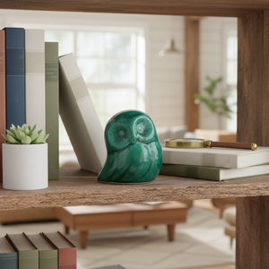 นกฮูกเซรามิกประติมากรรมที่ซับซ้อนสำหรับตกแต่งบ้าน - Product Image 3