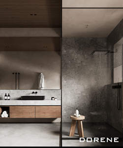 2025 Dorene Oak Wood Wall Mounted Double Sinks Mirror Set Hotel Home <strong>Bathroom</strong> Furniture Modern <strong>Bathroom</strong> Cabinets And Vanities - Product Image 4