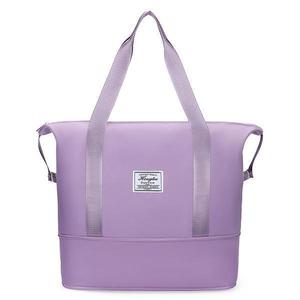 Bolsa de Viaje Grande de Nailon Plegable y Portátil, Bolsa de Almacenamiento para Maternidad, para Viajes de Ocio, Unisex, Color Sólido, Asa Suave, Primavera 2025 - Product Image 2