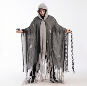 Sombrero de fiesta Fez forma de fantasma accesorios de estudio fotográfico <span class=keywords><strong>bruja</strong></span> <span class=keywords><strong>Zombie</strong></span> esqueleto diablo muestra capa Venta caliente Cosplay <span class=keywords><strong>disfraz</strong></span> de Halloween - Product Image 2