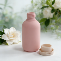 Flacon de shampooing en plastique de 100 ml, flacon de lotion cosmétique avec bouchon à rabat et pompe, toucher doux, gel douche, emballage de produits de toilette de voyage