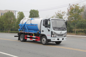 Anra Camion d'aspiration des eaux usées 4x2 Camion d'aspiration des eaux usées Aspiration fécale à pression Camion-citerne de nettoyage par jet d'égout - Product Image 3