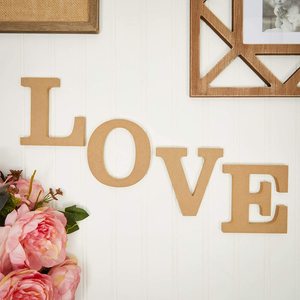 2024 venta al por mayor MDF grabado HELLO madera recorte superior alfabeto letras de madera para DIY artes y manualidades decoración de la boda del hogar