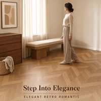 Parquet en bois d'ingénierie à chevrons, résistant à l'abrasion, Noyer noir, style rétro nordique européen, pour la maison et les magasins de vêtements