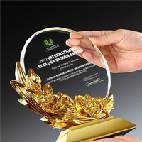 Nuevo Trofeo de Cristal con Grabado Personalizado para Concursos de Baile, Reuniones Anuales, Premios al Personal Destacado - Regalo