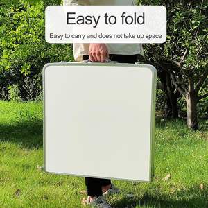 Mesa Plegable Portátil de Aleación de Aluminio para Acampar con Orificio para Sombrilla, para Comer al Aire Libre, Picnic, Piscina y Barbacoa - Muebles de Exterior - Product Image 5