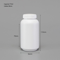 Capsules médicales en plastique de haute qualité pour l'utilisation pharmaceutique, bouteilles à pilules avec bouchons à vis, impression sérigraphique