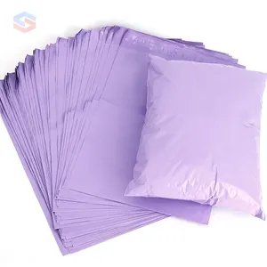 Tas surat plastik ungu pengiriman kurir tas surat untuk pakaian