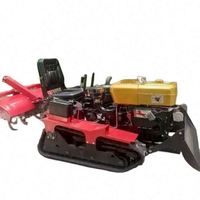 Tracteur chenillé pour terres cultivées de 25 CV à prix attractif, cultivateur agricole, rotoculteur à vendre