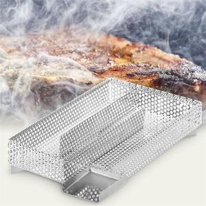 Générateur de granulés portable, boîte pour fumée en bois 304 en acier inoxydable, outil de barbecue perforé - Product Image 6