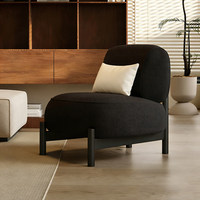 Fauteuil de salon individuel en tissu, style antique crème, design de créateur, pour salon, salon de beauté et réception, chaise de loisirs