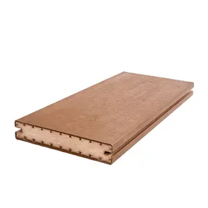 Outdoor Extruded Timber Elastic Composite Decking PVC Garden Flooring Especial For Advanced Engineering
