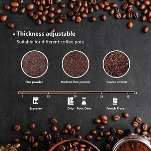 Electric Coffee Bean <b>Grinder</b> 600ml Hotel Use Pure Copper Motor Easy Operation Personal Washable Stainless Steel Blades - Product Image 4