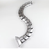 Système de gestion des câbles SEVILO en plastique réglable, type vertèbres de serpent, pour accessoires de câblage de bureau