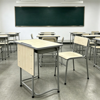 Chaise de bureau en bois pour étudiant et mobilier de salle de formation, table et chaise individuelles pour école, taille personnalisable, ensembles table et chaise pour école
