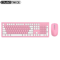 Teclado y Ratón Inalámbricos USB 2.4G para Oficina, Personalizados en Alemán, Árabe, Holandés, Portugués, Francés, Brasileño y Español