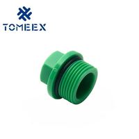 Raccord mâle PPR à tête carrée de 50 mm avec technique forgée, support OEM personnalisé pour connexion femelle