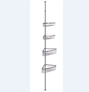 Magic Telescopic Shower Rack 4 <b>Corner</b> Shelves With No Drilling Bathroom Shower <b>Corner</b> Shelf - Product Image 2