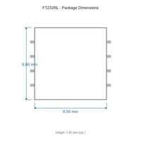 FT232RL SSOP-28 3.3V hingga 5.25V Regulator Internal Telekomunikasi IC yang Andal
