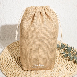 Bền Biểu Tượng Tùy Chỉnh In Đay Pouch Quà Tặng Nến Đóng Gói Dây Kéo Túi Có Thể Tái Chế Đay Vải Bố Cà Phê Đậu Món Quà Giáng Sinh Túi - Product Image 2