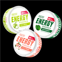 Prix d'usine OEM ODM 100mg sachets énergétiques à la caféine saveurs de fruits à la menthe sachets nootropiques à énergie naturelle gratuite personnalisés