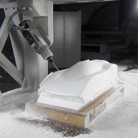 Máquina CNC de 5 Ejes para Cortar Espuma, Madera y Moldes de Barcos y Automóviles, Máquina CNC para Trabajar la Madera con Rotatorio para Fresado de Estatuas