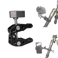 Pince Super Clamp en alliage d'aluminium avec filetages 1/4 " et 3/8 ", support de fixation pour appareil photo, parapluie et bras magique
