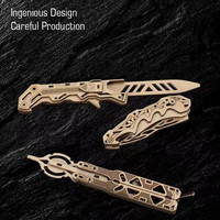 Vente chaude 2026 Modèle de couteau en bois 3D Assemblage DIY Sabre Puzzles Jouet pour enfants