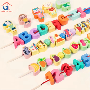 Juguete de Cuentas de Madera para Enhebrar, DIY, para Dropshipping y Shopify Fulfillment - Product Image 1