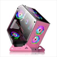 Internet Cafe E-Sports Water-Cooled ATX Full Tower Gaming Case Special-Shaped Open Tempered Glass Side-Transparent Desktop Stock