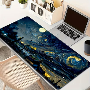 Alfombrilla de Ratón Grande para Juegos, Extendida y Engrosada, con Base de Goma Antideslizante y Bordes Cosidos con Precisión; Lavable, para Gamers - Product Image 2