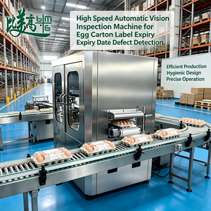 Machine d'inspection visuelle automatique pour l'étiquetage des cartons d'œufs et la date d'expiration, système de contrôle de qualité personnalisable - Product Image 3