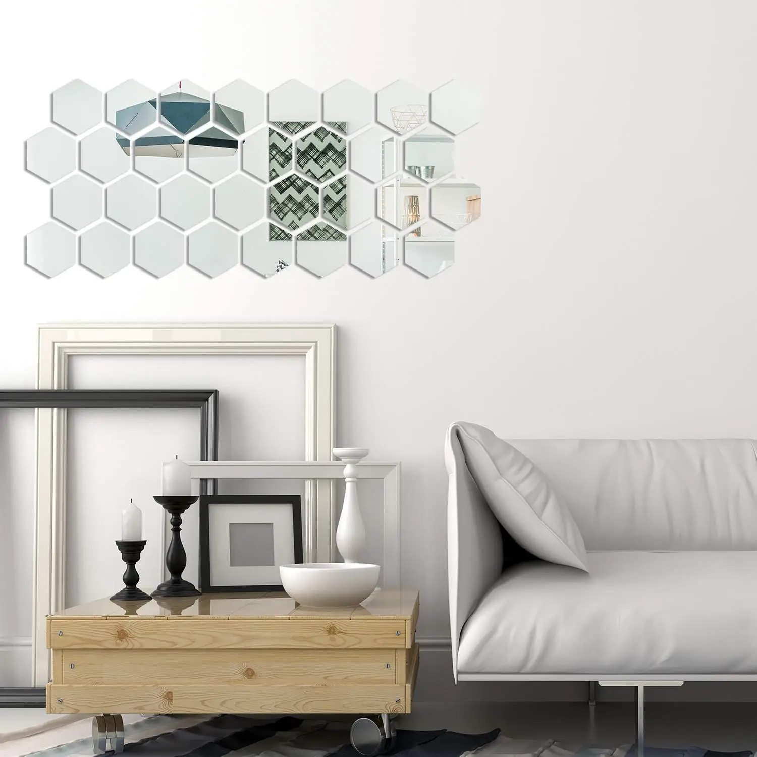Custom DIY Acrylic Mirror Stickers Removable Wall Stickers Decals For Home Art Room Bedroom Background Decor