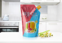 Sac sous vide micro-ondable réutilisable imprimé personnalisé prix d'usine direct bec en plastique pour boissons liquides jus emballage Doypack