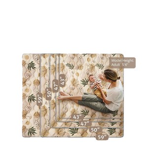 Tapis de jeu pour bébé sur mesure, tapis d'éveil épaissi, antidérapant, pour usage domestique, 0-24 mois, unisexe, en fibre de polyester - Product Image 5