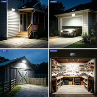 Lámpara Solar de Pared de 144 LED, Exterior, IP65, Impermeable, Sensor de Movimiento PIR Dual, 3 Modos Automáticos, Luz de Jardín