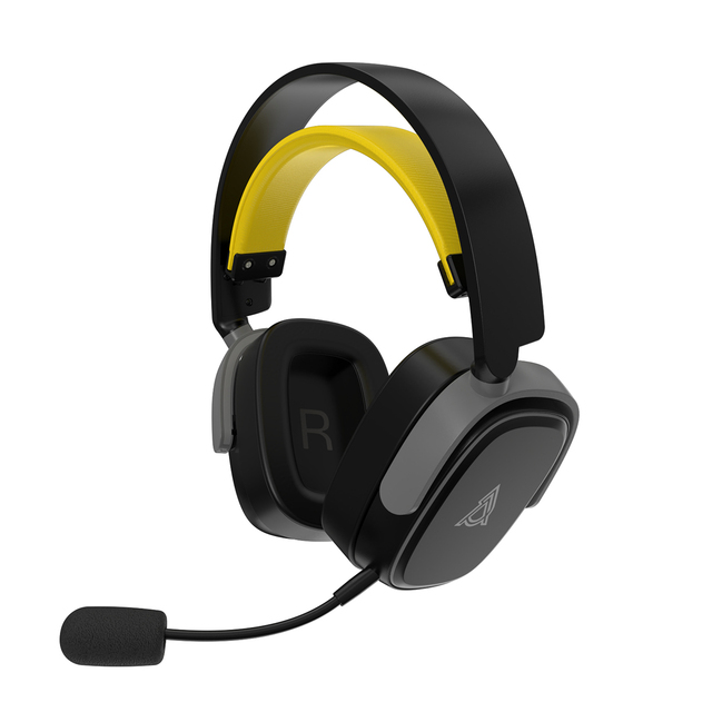 AJAZZ Ahm09 Max Wireless Gaming Headset 2.4GHz Noise Cancelling Over-Ear Headphones Microphone-Dual Mode Low Sports Mobile Phone